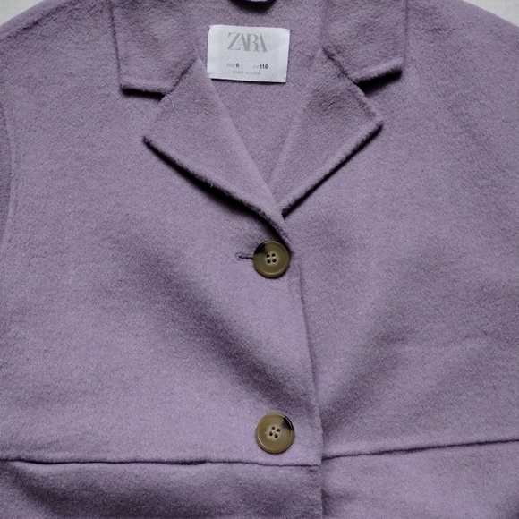 Preowned Like New Zara Girls Coat Size 6 - Picture 2 of 3